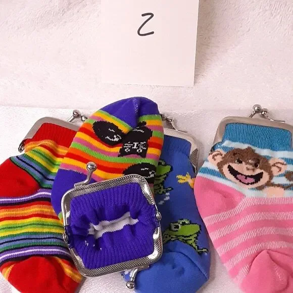 NEW kids' sock change purses - Picture 2 of 4